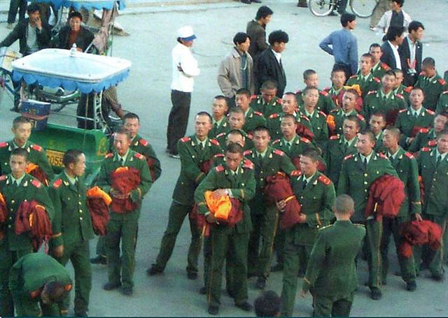 tibet, china, fake monks