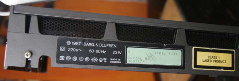 Bang & Olufsen CD5500 CD player